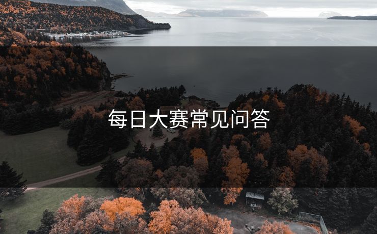 每日大赛常见问答